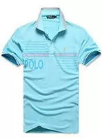 t-shirt hommes polo ralph lauren sport cotton 2013 high collar polo pony cyan